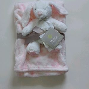 Baby Blanket + Plush so soft gift set 30x30